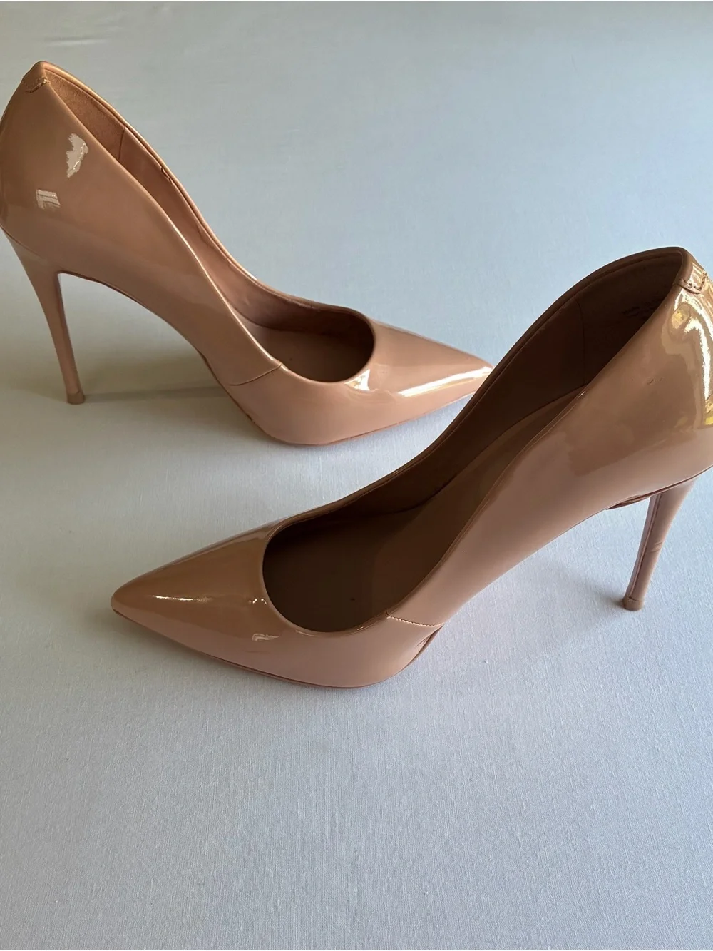 ALDO Stessy Nude Patent Pointed Toe Stiletto Pumps - Size 6